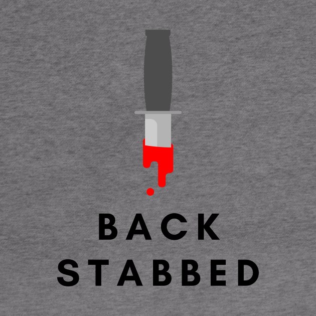 Stabbed in the back- a back stabbing design by C-Dogg